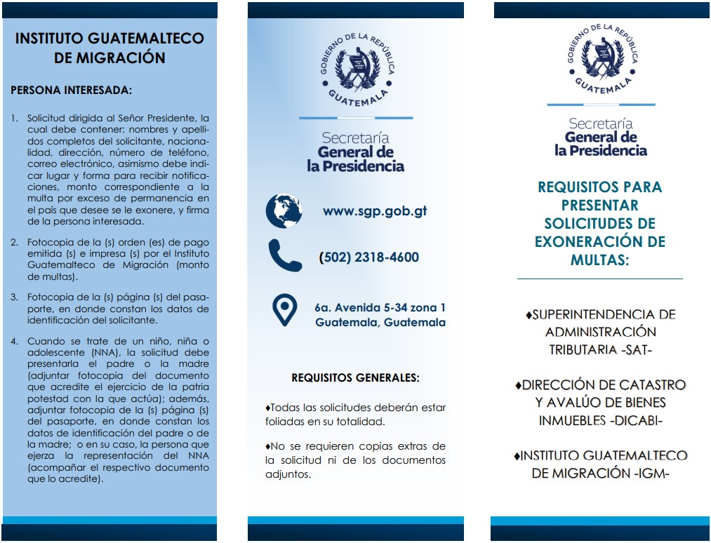 trifoliar exoneracion